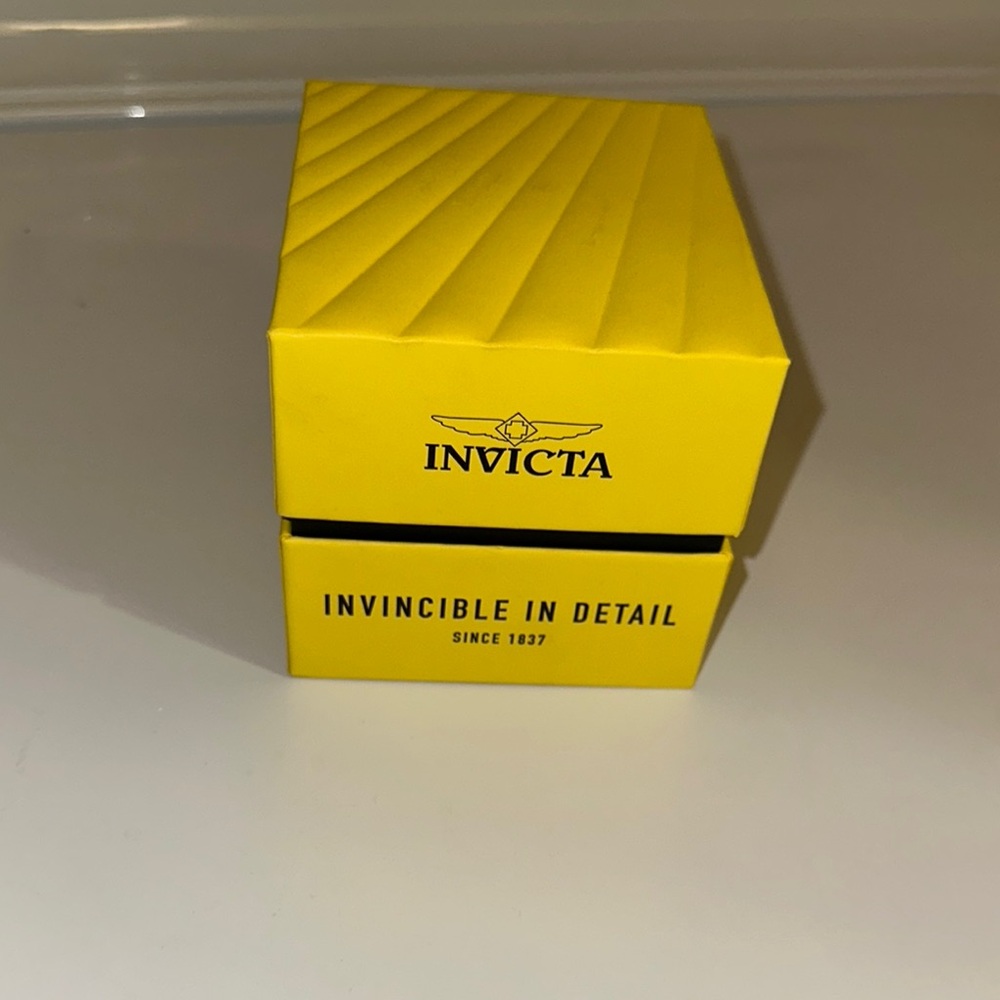 Invicta Yellow Watch Box
